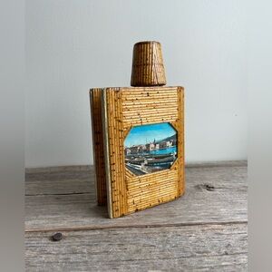 Vintage Travel Souvenir Book Flask